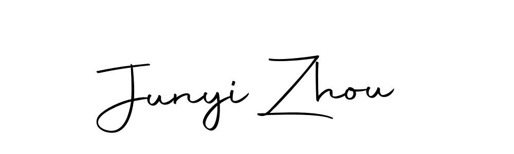 Make a beautiful signature design for name Junyi Zhou. Use this online signature maker to create a handwritten signature for free. Junyi Zhou signature style 10 images and pictures png