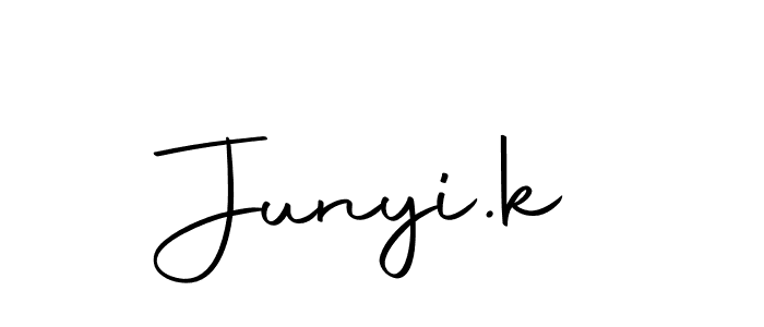 if you are searching for the best signature style for your name Junyi.k. so please give up your signature search. here we have designed multiple signature styles  using Autography-DOLnW. Junyi.k signature style 10 images and pictures png