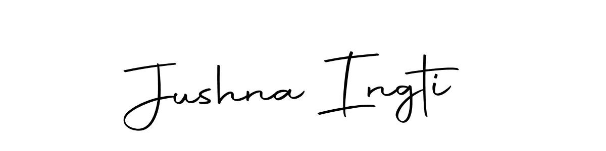 Create a beautiful signature design for name Jushna Ingti. With this signature (Autography-DOLnW) fonts, you can make a handwritten signature for free. Jushna Ingti signature style 10 images and pictures png