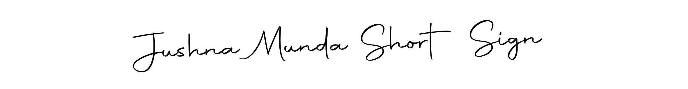 Use a signature maker to create a handwritten signature online. With this signature software, you can design (Autography-DOLnW) your own signature for name Jushna Munda Short Sign. Jushna Munda Short Sign signature style 10 images and pictures png