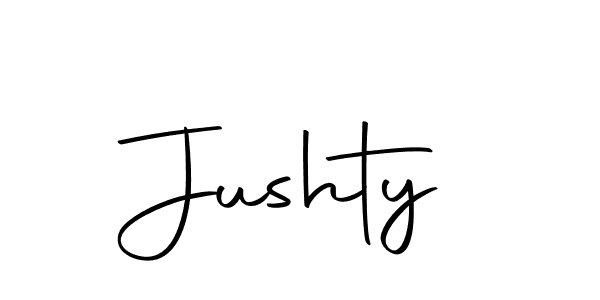 How to make Jushty name signature. Use Autography-DOLnW style for creating short signs online. This is the latest handwritten sign. Jushty signature style 10 images and pictures png