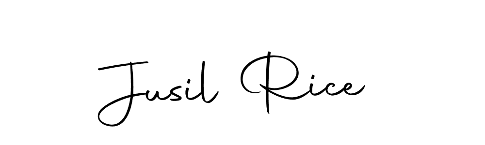 How to make Jusil Rice name signature. Use Autography-DOLnW style for creating short signs online. This is the latest handwritten sign. Jusil Rice signature style 10 images and pictures png