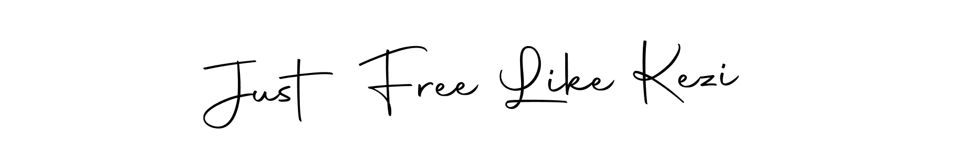 This is the best signature style for the Just Free Like Kezi name. Also you like these signature font (Autography-DOLnW). Mix name signature. Just Free Like Kezi signature style 10 images and pictures png