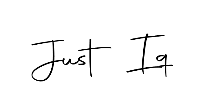 Create a beautiful signature design for name Just Iq. With this signature (Autography-DOLnW) fonts, you can make a handwritten signature for free. Just Iq signature style 10 images and pictures png