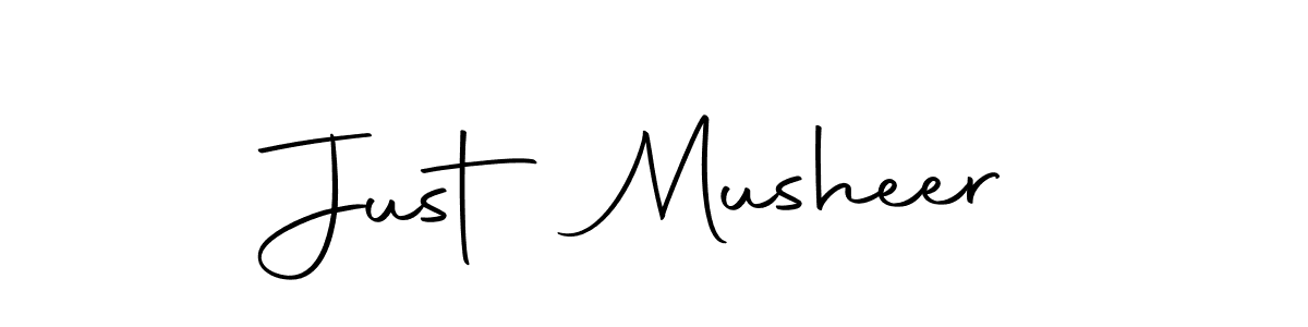 Use a signature maker to create a handwritten signature online. With this signature software, you can design (Autography-DOLnW) your own signature for name Just Musheer. Just Musheer signature style 10 images and pictures png