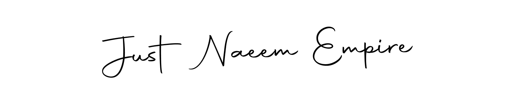 Create a beautiful signature design for name Just Naeem Empire. With this signature (Autography-DOLnW) fonts, you can make a handwritten signature for free. Just Naeem Empire signature style 10 images and pictures png
