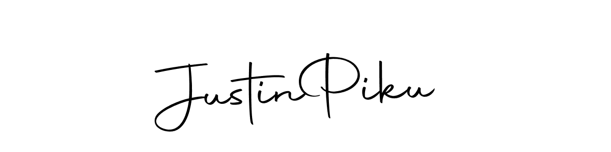 Make a beautiful signature design for name Justin  Piku. With this signature (Autography-DOLnW) style, you can create a handwritten signature for free. Justin  Piku signature style 10 images and pictures png