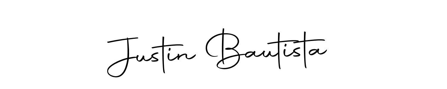 Use a signature maker to create a handwritten signature online. With this signature software, you can design (Autography-DOLnW) your own signature for name Justin Bautista. Justin Bautista signature style 10 images and pictures png