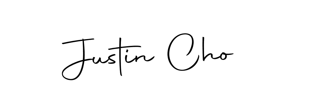 Design your own signature with our free online signature maker. With this signature software, you can create a handwritten (Autography-DOLnW) signature for name Justin Cho. Justin Cho signature style 10 images and pictures png