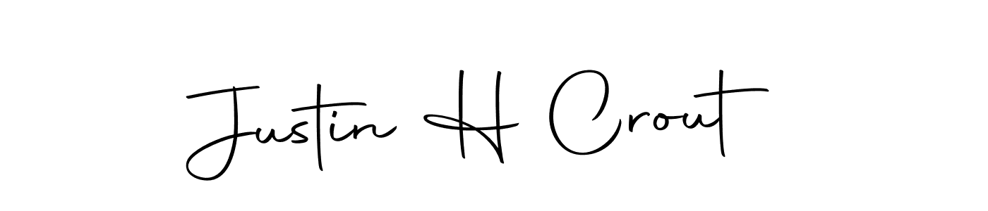 Here are the top 10 professional signature styles for the name Justin H Crout. These are the best autograph styles you can use for your name. Justin H Crout signature style 10 images and pictures png