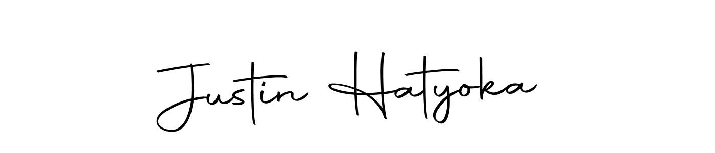 You can use this online signature creator to create a handwritten signature for the name Justin Hatyoka. This is the best online autograph maker. Justin Hatyoka signature style 10 images and pictures png