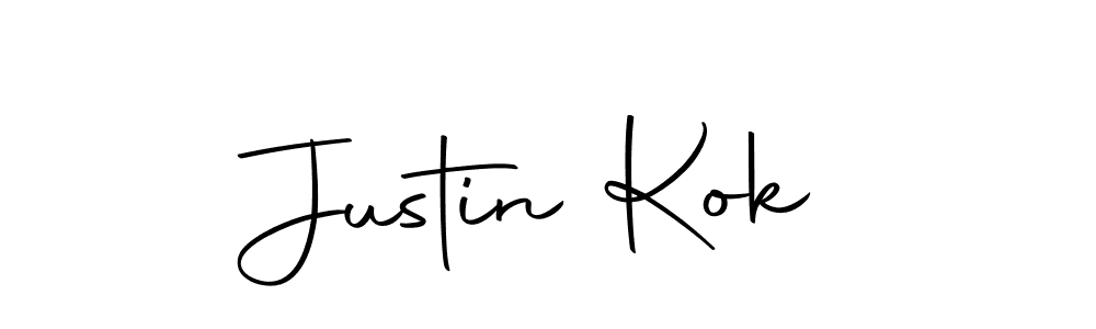 Make a beautiful signature design for name Justin Kok. With this signature (Autography-DOLnW) style, you can create a handwritten signature for free. Justin Kok signature style 10 images and pictures png