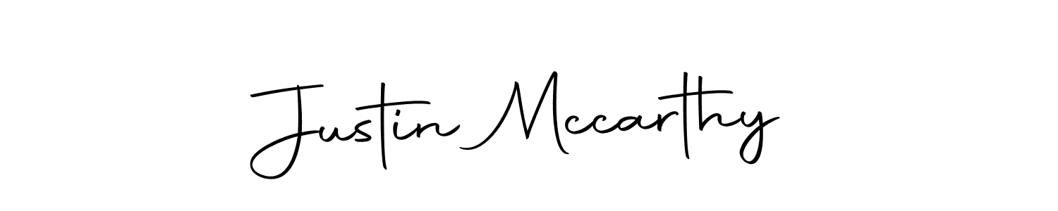 Make a beautiful signature design for name Justin Mccarthy. With this signature (Autography-DOLnW) style, you can create a handwritten signature for free. Justin Mccarthy signature style 10 images and pictures png