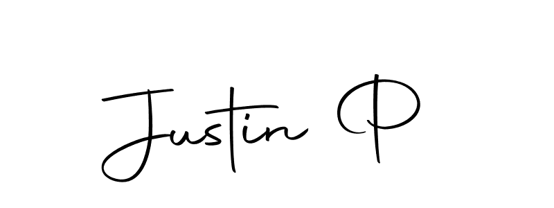 Use a signature maker to create a handwritten signature online. With this signature software, you can design (Autography-DOLnW) your own signature for name Justin P. Justin P signature style 10 images and pictures png