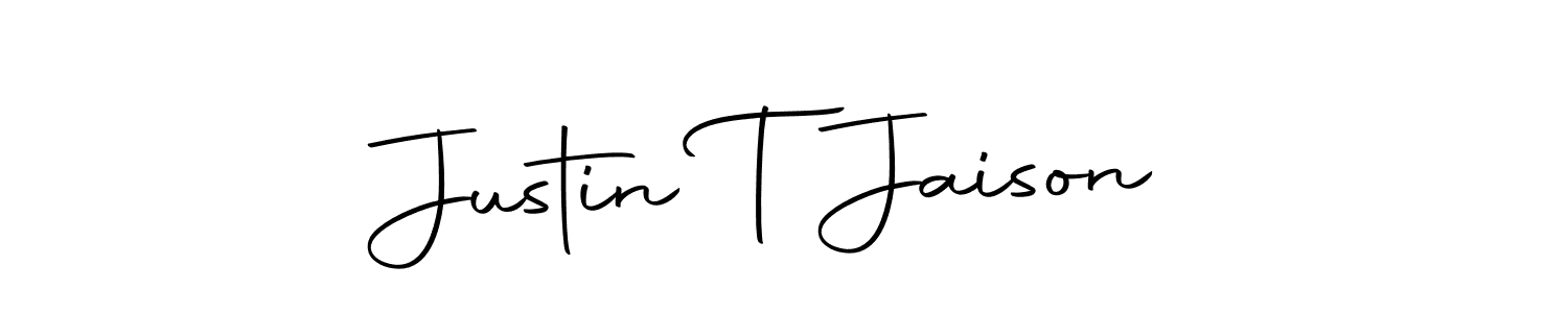 How to make Justin T Jaison signature? Autography-DOLnW is a professional autograph style. Create handwritten signature for Justin T Jaison name. Justin T Jaison signature style 10 images and pictures png