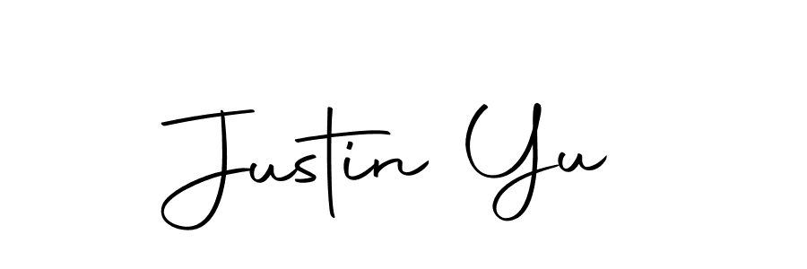 How to make Justin Yu name signature. Use Autography-DOLnW style for creating short signs online. This is the latest handwritten sign. Justin Yu signature style 10 images and pictures png