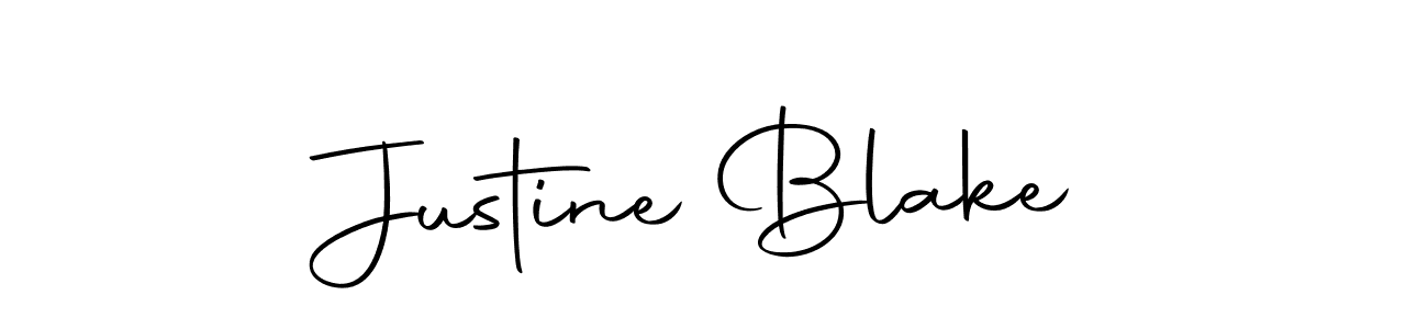 Design your own signature with our free online signature maker. With this signature software, you can create a handwritten (Autography-DOLnW) signature for name Justine Blake. Justine Blake signature style 10 images and pictures png