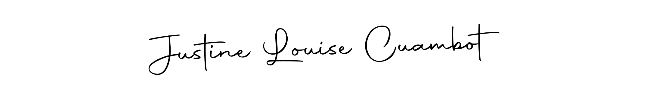 Also we have Justine Louise Cuambot name is the best signature style. Create professional handwritten signature collection using Autography-DOLnW autograph style. Justine Louise Cuambot signature style 10 images and pictures png