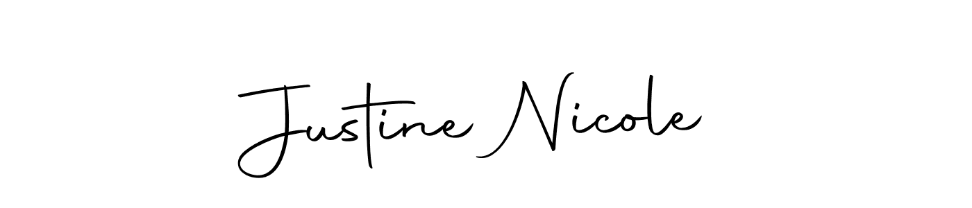 Autography-DOLnW is a professional signature style that is perfect for those who want to add a touch of class to their signature. It is also a great choice for those who want to make their signature more unique. Get Justine Nicole name to fancy signature for free. Justine Nicole signature style 10 images and pictures png