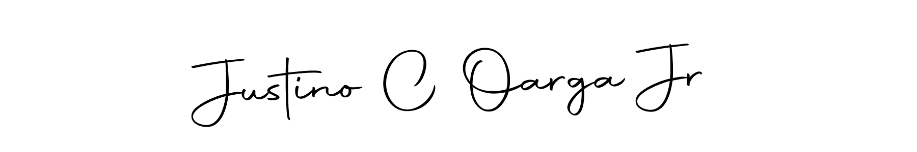 How to make Justino C Oarga Jr signature? Autography-DOLnW is a professional autograph style. Create handwritten signature for Justino C Oarga Jr name. Justino C Oarga Jr signature style 10 images and pictures png