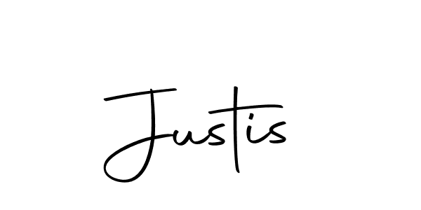 Create a beautiful signature design for name Justis. With this signature (Autography-DOLnW) fonts, you can make a handwritten signature for free. Justis signature style 10 images and pictures png