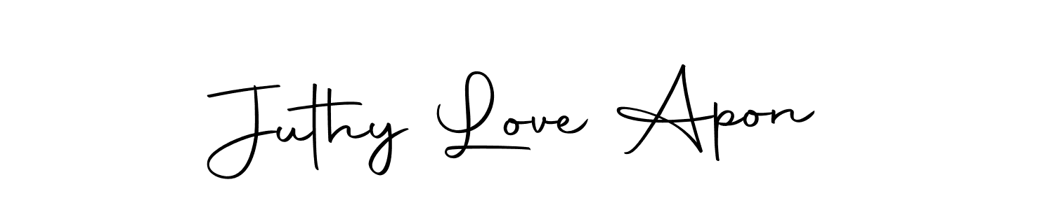 Make a beautiful signature design for name Juthy Love Apon. Use this online signature maker to create a handwritten signature for free. Juthy Love Apon signature style 10 images and pictures png