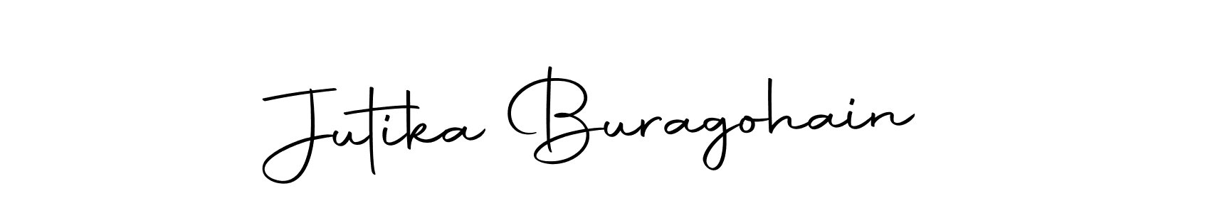 Make a beautiful signature design for name Jutika Buragohain. With this signature (Autography-DOLnW) style, you can create a handwritten signature for free. Jutika Buragohain signature style 10 images and pictures png