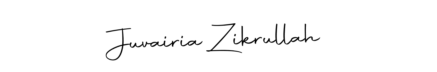 Make a beautiful signature design for name Juvairia Zikrullah. Use this online signature maker to create a handwritten signature for free. Juvairia Zikrullah signature style 10 images and pictures png