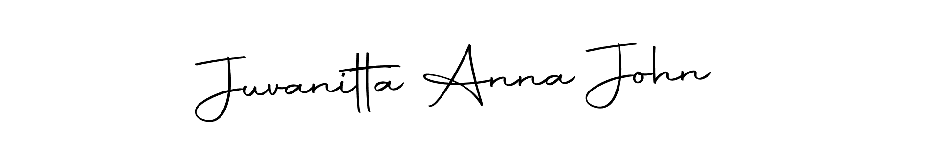 Juvanitta Anna John stylish signature style. Best Handwritten Sign (Autography-DOLnW) for my name. Handwritten Signature Collection Ideas for my name Juvanitta Anna John. Juvanitta Anna John signature style 10 images and pictures png