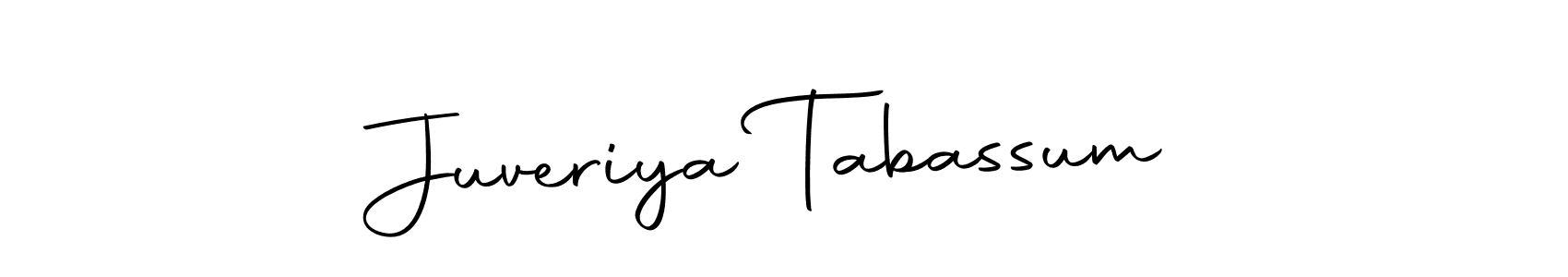Use a signature maker to create a handwritten signature online. With this signature software, you can design (Autography-DOLnW) your own signature for name Juveriya Tabassum. Juveriya Tabassum signature style 10 images and pictures png