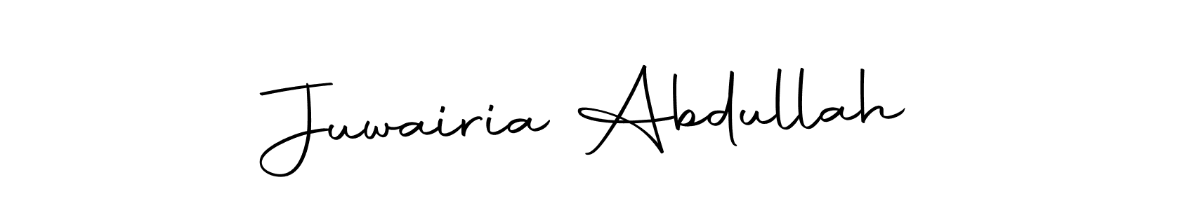 Use a signature maker to create a handwritten signature online. With this signature software, you can design (Autography-DOLnW) your own signature for name Juwairia Abdullah. Juwairia Abdullah signature style 10 images and pictures png