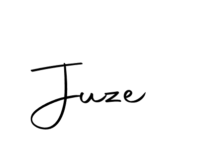 Juze stylish signature style. Best Handwritten Sign (Autography-DOLnW) for my name. Handwritten Signature Collection Ideas for my name Juze. Juze signature style 10 images and pictures png