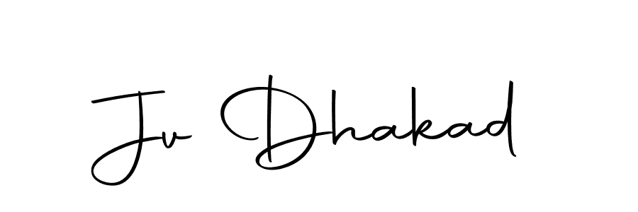 You should practise on your own different ways (Autography-DOLnW) to write your name (Jv Dhakad) in signature. don't let someone else do it for you. Jv Dhakad signature style 10 images and pictures png