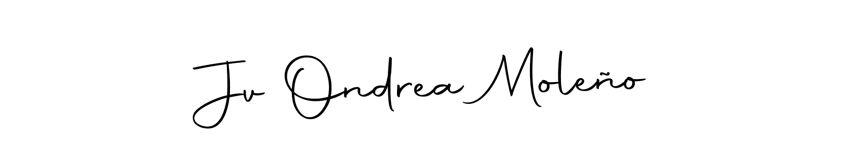 Jv Ondrea Moleño stylish signature style. Best Handwritten Sign (Autography-DOLnW) for my name. Handwritten Signature Collection Ideas for my name Jv Ondrea Moleño. Jv Ondrea Moleño signature style 10 images and pictures png