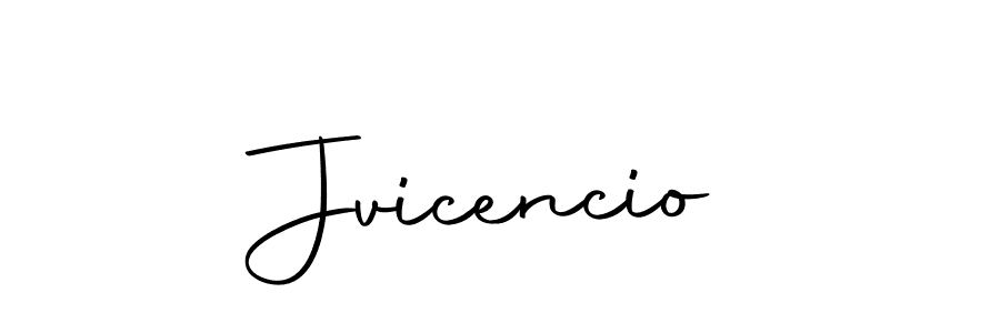 Design your own signature with our free online signature maker. With this signature software, you can create a handwritten (Autography-DOLnW) signature for name Jvicencio. Jvicencio signature style 10 images and pictures png