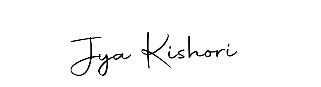 Design your own signature with our free online signature maker. With this signature software, you can create a handwritten (Autography-DOLnW) signature for name Jya Kishori. Jya Kishori signature style 10 images and pictures png