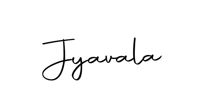 Use a signature maker to create a handwritten signature online. With this signature software, you can design (Autography-DOLnW) your own signature for name Jyavala. Jyavala signature style 10 images and pictures png