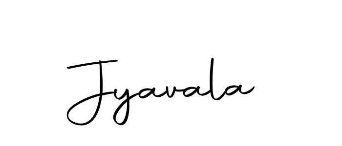 Use a signature maker to create a handwritten signature online. With this signature software, you can design (Autography-DOLnW) your own signature for name Jyavala. Jyavala signature style 10 images and pictures png