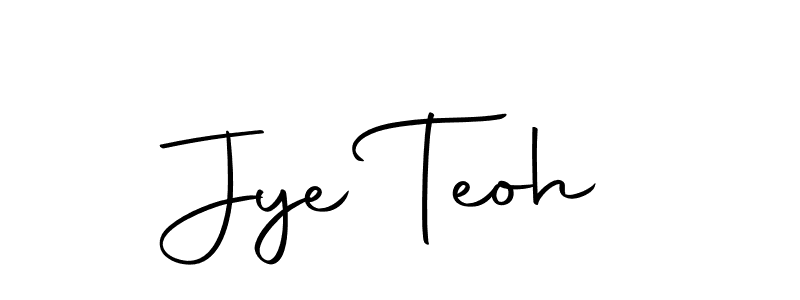 You should practise on your own different ways (Autography-DOLnW) to write your name (Jye Teoh) in signature. don't let someone else do it for you. Jye Teoh signature style 10 images and pictures png