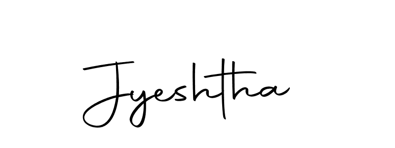Use a signature maker to create a handwritten signature online. With this signature software, you can design (Autography-DOLnW) your own signature for name Jyeshtha. Jyeshtha signature style 10 images and pictures png