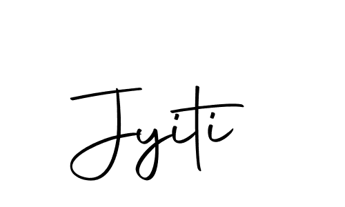 Create a beautiful signature design for name Jyiti. With this signature (Autography-DOLnW) fonts, you can make a handwritten signature for free. Jyiti signature style 10 images and pictures png