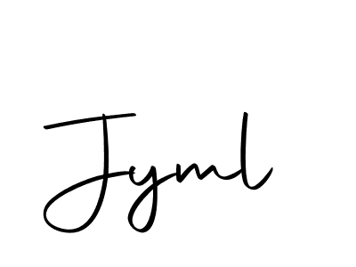 Use a signature maker to create a handwritten signature online. With this signature software, you can design (Autography-DOLnW) your own signature for name Jyml. Jyml signature style 10 images and pictures png