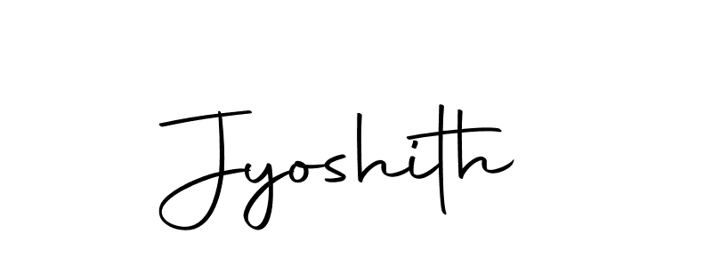 Use a signature maker to create a handwritten signature online. With this signature software, you can design (Autography-DOLnW) your own signature for name Jyoshith. Jyoshith signature style 10 images and pictures png