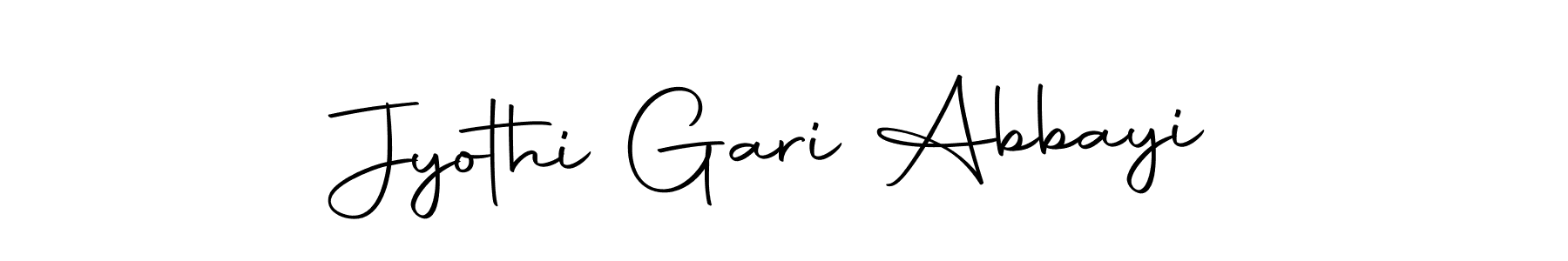 Design your own signature with our free online signature maker. With this signature software, you can create a handwritten (Autography-DOLnW) signature for name Jyothi Gari Abbayi. Jyothi Gari Abbayi signature style 10 images and pictures png