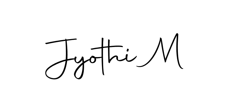 Jyothi M stylish signature style. Best Handwritten Sign (Autography-DOLnW) for my name. Handwritten Signature Collection Ideas for my name Jyothi M. Jyothi M signature style 10 images and pictures png