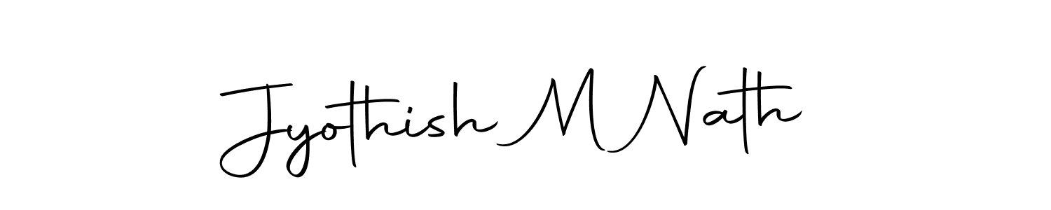 Make a beautiful signature design for name Jyothish M Nath. With this signature (Autography-DOLnW) style, you can create a handwritten signature for free. Jyothish M Nath signature style 10 images and pictures png