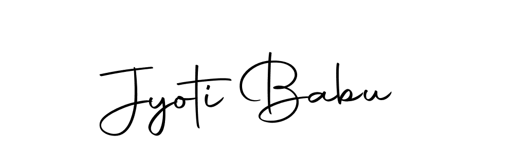 How to make Jyoti Babu signature? Autography-DOLnW is a professional autograph style. Create handwritten signature for Jyoti Babu name. Jyoti Babu signature style 10 images and pictures png