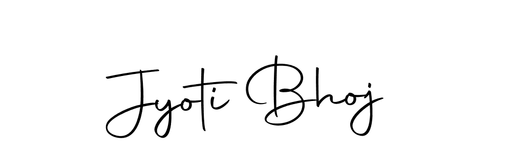 How to make Jyoti Bhoj name signature. Use Autography-DOLnW style for creating short signs online. This is the latest handwritten sign. Jyoti Bhoj signature style 10 images and pictures png