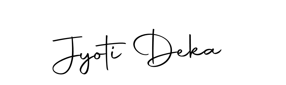 Autography-DOLnW is a professional signature style that is perfect for those who want to add a touch of class to their signature. It is also a great choice for those who want to make their signature more unique. Get Jyoti Deka name to fancy signature for free. Jyoti Deka signature style 10 images and pictures png