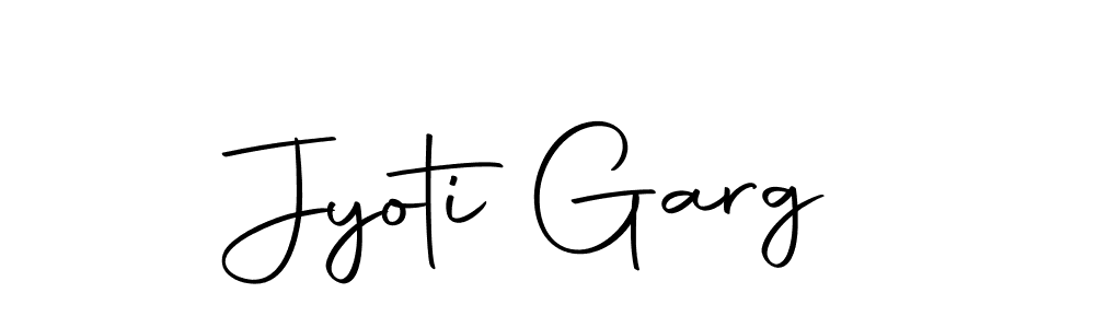 Create a beautiful signature design for name Jyoti Garg. With this signature (Autography-DOLnW) fonts, you can make a handwritten signature for free. Jyoti Garg signature style 10 images and pictures png